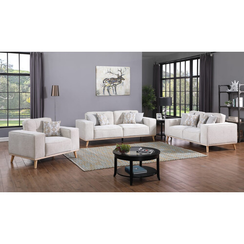 KF1742 SOFA+LOVESEAT+CHAIR SET